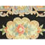 Hand Knotted Wool Area Rug in Black And Light Blue