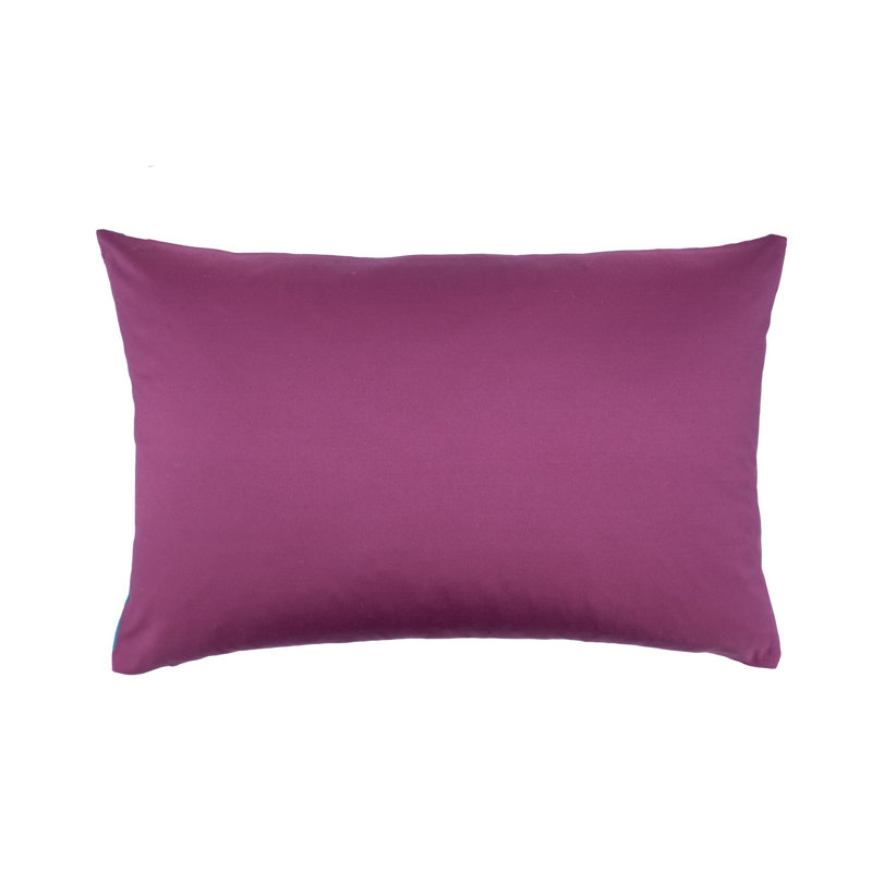 Argyle Velvet Pillow Cover, Blue/Purple