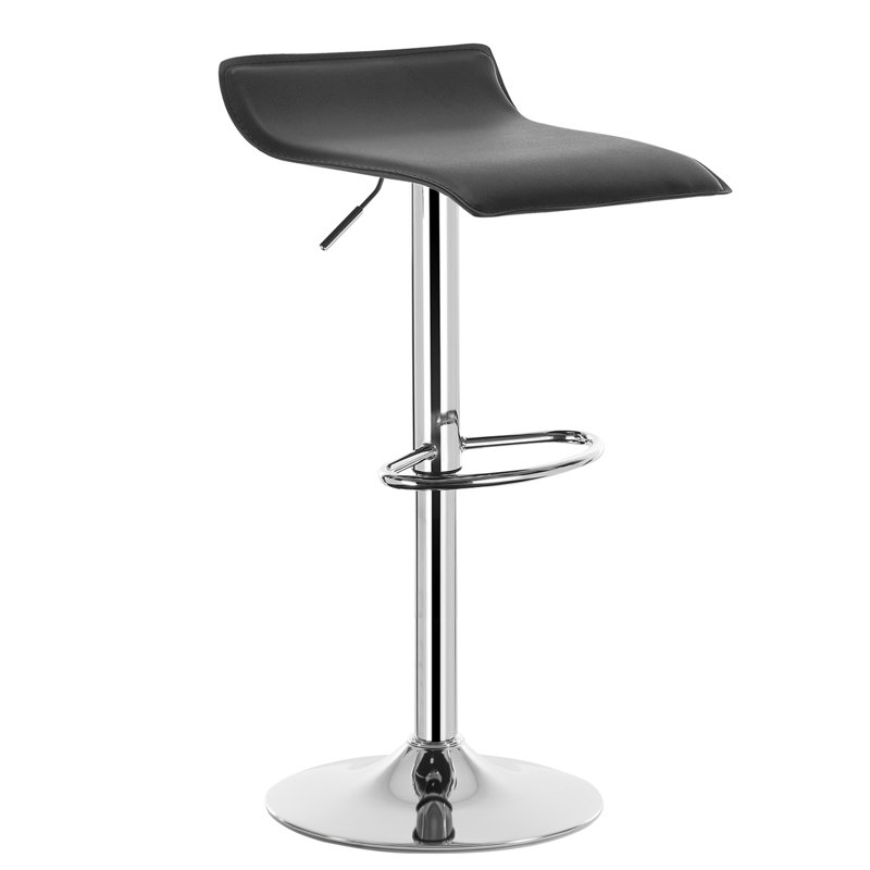 Barhocker Barstuhl Tresenhocker Kunstleder Gepolstert (2Er Set), Black