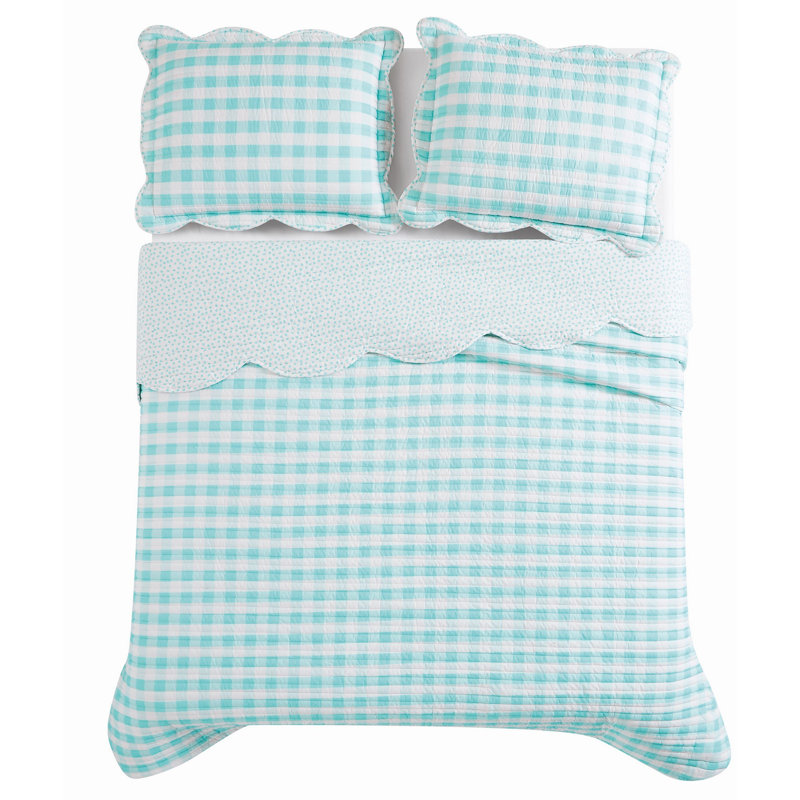 Ensemble de courtepointe Scout Barnaby Checkham, Courtepointe grand + 2 oreillers décoratifs