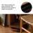 American Style Solid Wood Rotating Bookcase