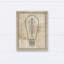 « edison ampoule on vieilli background », reproduction d’impression sur toile