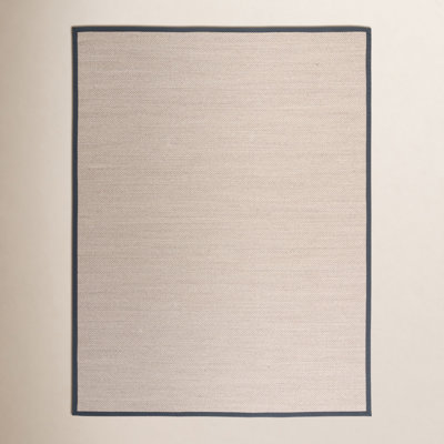 Marble Dark Gray Sisal Jute Rug