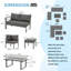 Aluminum Patio Furniture Set With Waterproof Cover-161858045