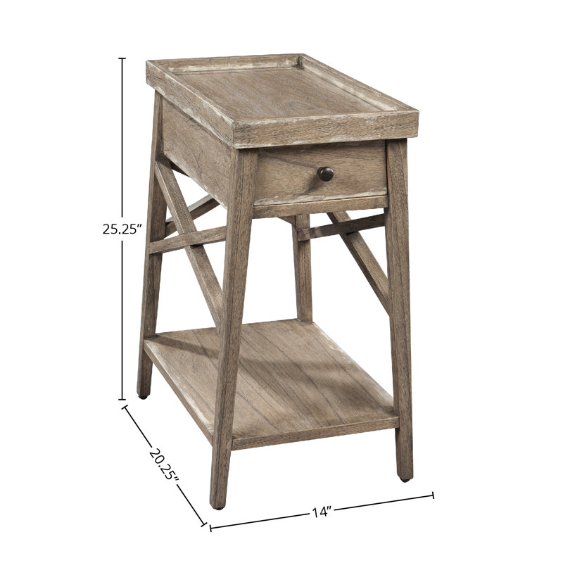 Bolen Tray Top End Table with Storage