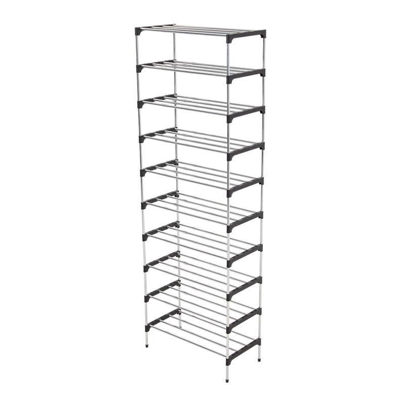 20 Pair Shoe Rack, Silver