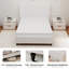 Base de lit plateforme moderne avec design à lattes-1973823020