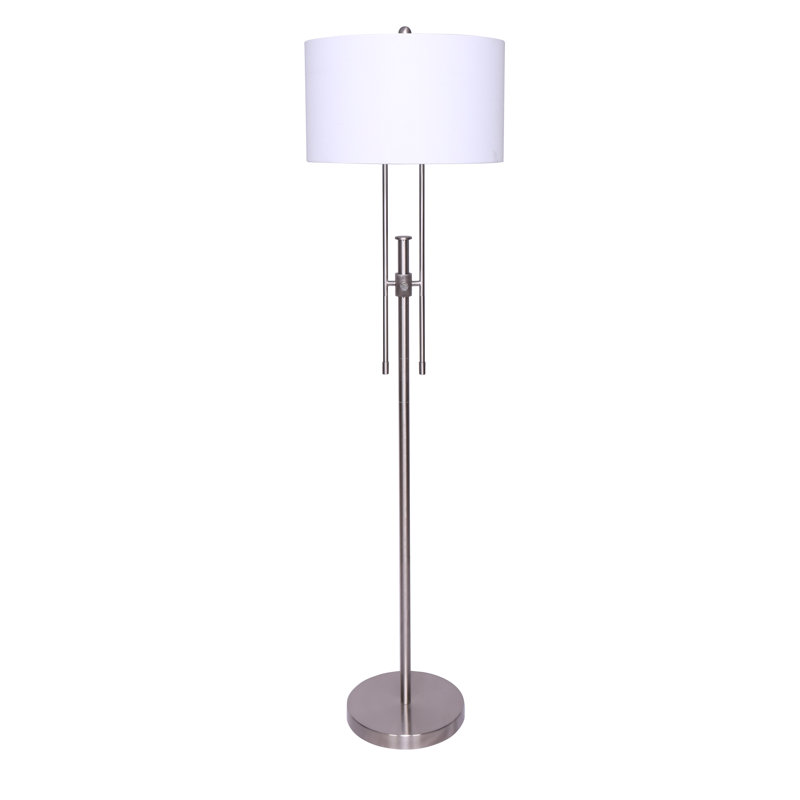 Lampe sur pied 62 po Dicapua, Argent