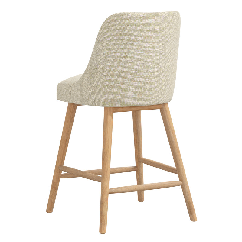 Tabouret de bar et de comptoir Gallie, Tabouret de comptoir (hauteur de siège de 27 po), Tweed Sustain® toile Milsap