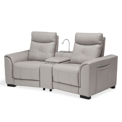 Mia Bella 87.25'' Rolled Arm Reclining Loveseat
