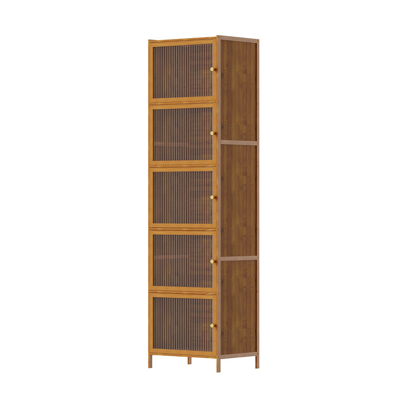155cm H x 43cm W Bamboo / Rattan Bookcase