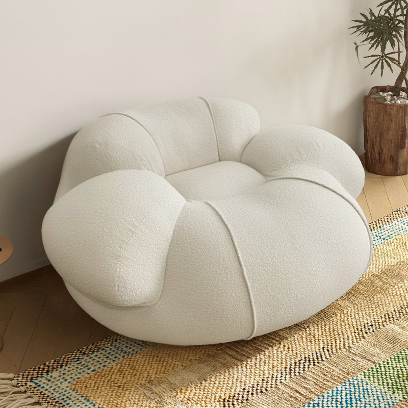 Wowmax Oversized Round Cloud Accent Chair