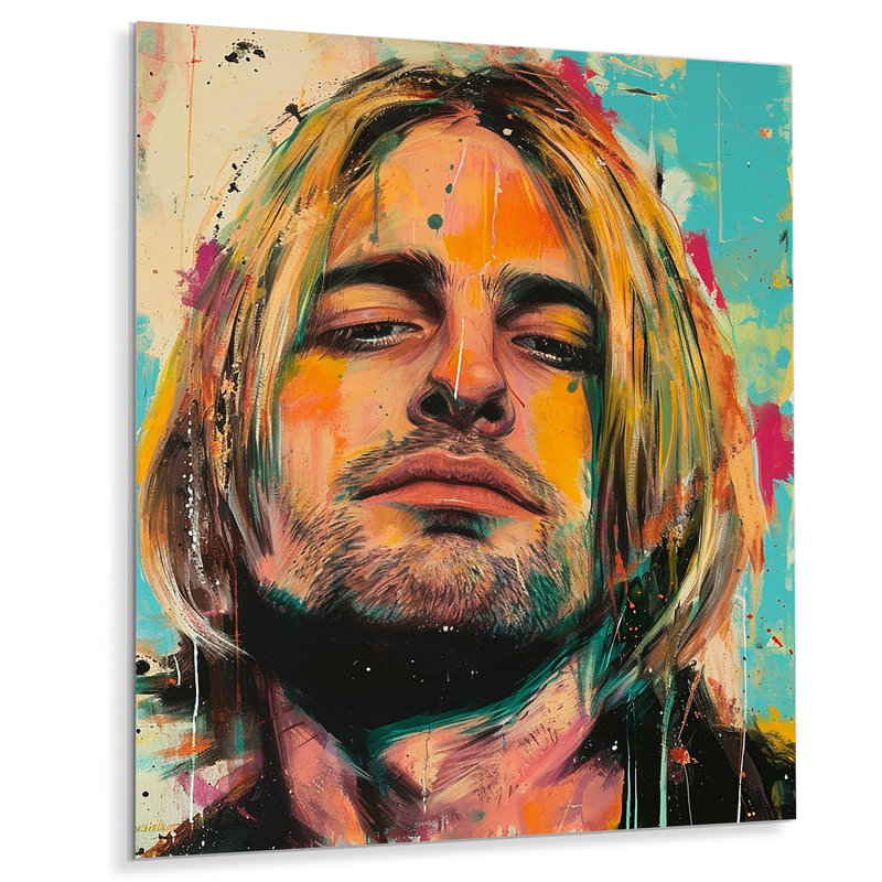«Souvenir de Kurt Grungy», art mural, Métal métal, H 40 po x l 30 po x P 1,5 po