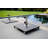 88 lb. Metal and Stainless Steel Umbrella Base with Wheels