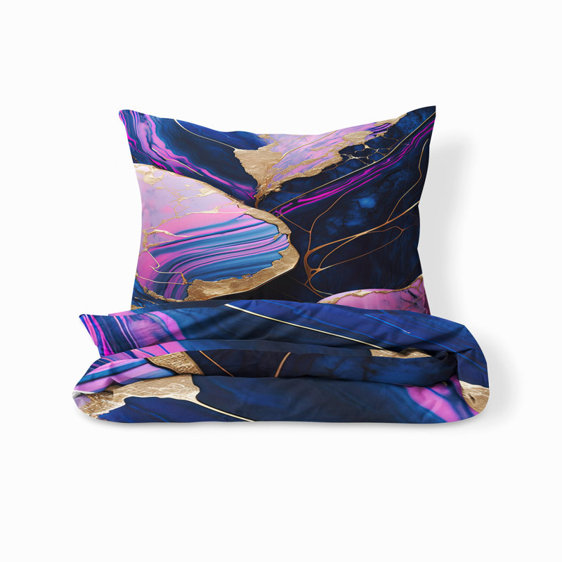 Abstract Duvet Cover, King Duvet Cover + 2 King Shams
