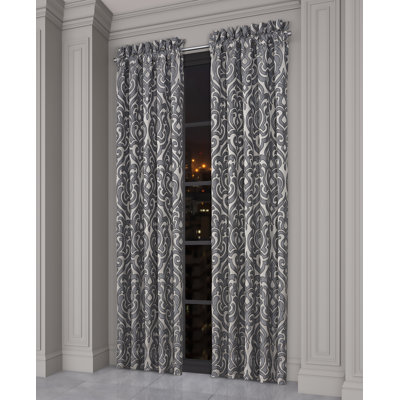 Bolero - Pewter 95" Window Panel Pair