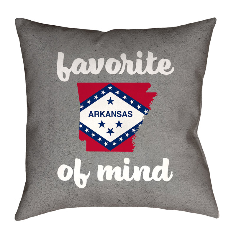 Université de l’état de l’état de l’Arkansas, Polyester / bourre en polyester - intérieur, 40 po x 40 po