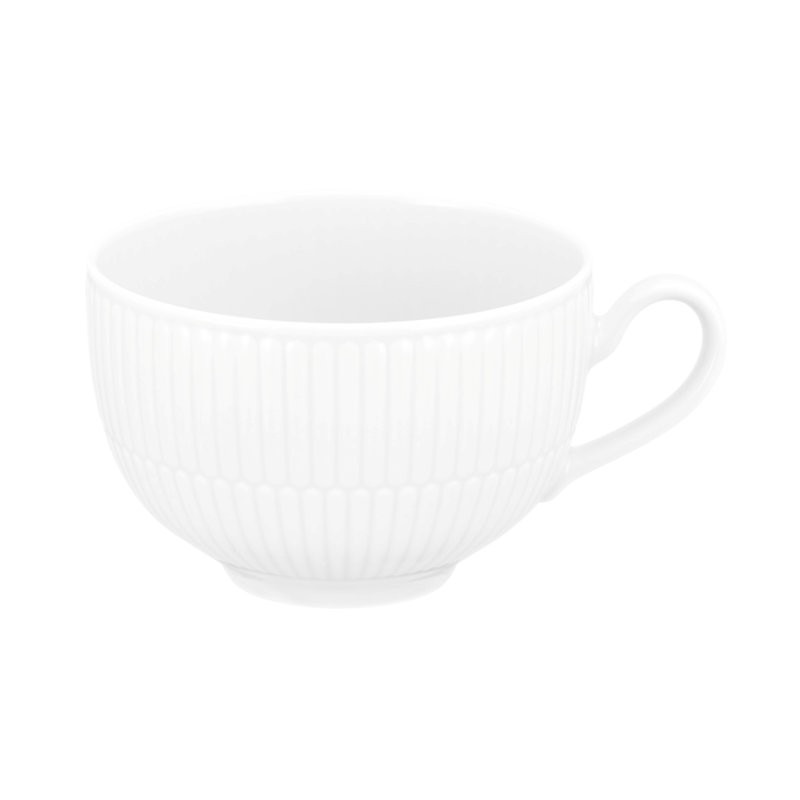 Amina Porcelain Cappuccino Cup, White