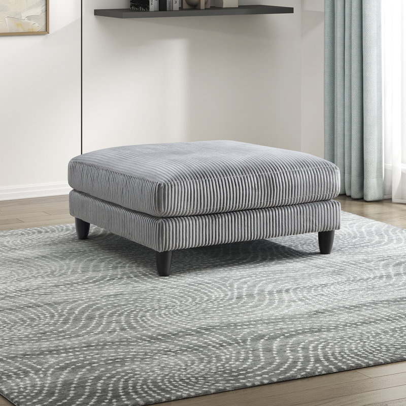 Loowit 40" Modern & Contemporary Fabric Upholstered Modular Ottoman with Versatility for Custom Seating, Foam over Pocket Coils Comfort