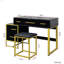 Ensemble de coiffeuse avec miroir, commode avec table de chevet et 4 tiroirs-462163005