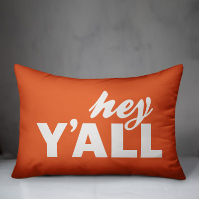 Textual Outdoor Throw Pillow