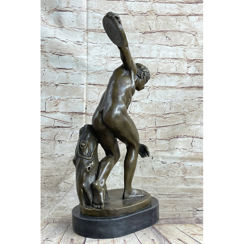 Sculpture Fudo Vintage Grand Tour du lanceur de disque Discobolos Myron