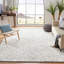 Tapis bleu / beige en laine touffeté à la main Daniel-1065616431
