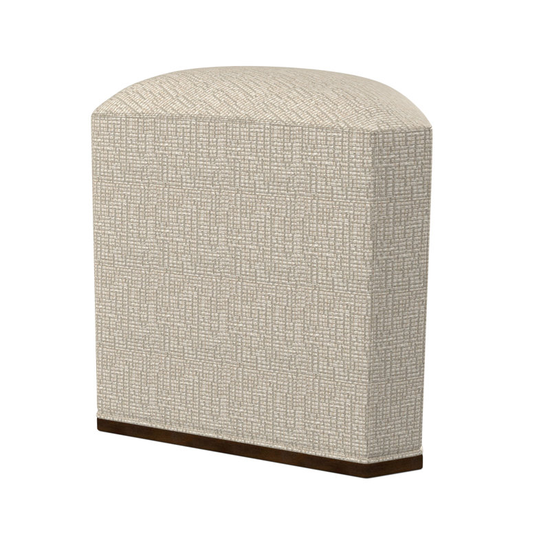 Repose-pieds Quinn, Noyer américain, Steps Stones - Viscose ivoire