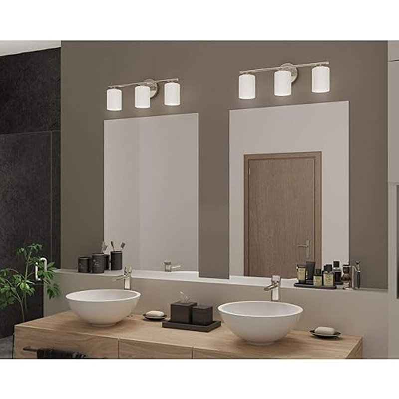 Steelville 3 - Light Dimmable Vanity Light, Brushed Nickel