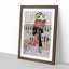 Overlooking the Sumida River by Kikukawa Eizan - Picture Frame Painting Print-55578197-55578199