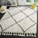 Powell Geometric Handmade Tufted Wool Ivory/Grey Area Rug
