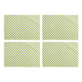 Flax Check Placemat, Set Of 4