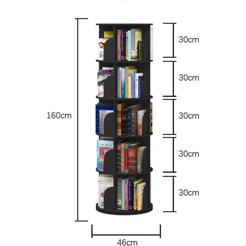 Bibliothèque Engie, (5 tablettes) H 63 po x l 19 po x P 19 po