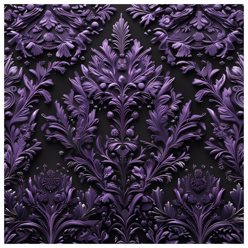 Édredon mauve à motif floral, Twin