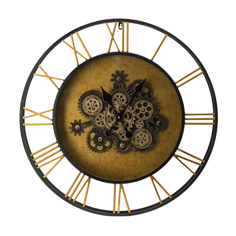Horloge murale en fer