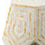 Tabouret Hexagonal Capiz