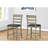 Transitional Upholstered Dining Chairs, Set Of 2, Comfortable Padded Seats, Durable Ladder Back Design For Kitchen And Dining Room