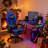 Gaming Chair With Speakers, Video Game Chair With Music Rhythm RGB LED Lights, Ergonomic Comfortable Office Computer Chair For Adults, Adjustable Reclining Chair With Footrest-1225388651