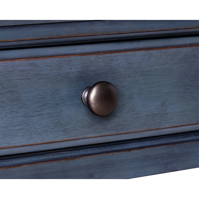 Wauneta Fully Assembled Farmhouse Console Table with Drawers & Shelf, Coastal Entryway Table for Living Room or Hallway