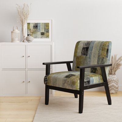 Fauteuil d'appoint rembourré «Hendrelino - Multicolore Twin City»
