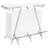 Katia White High Gloss Wine Cabinet With LED