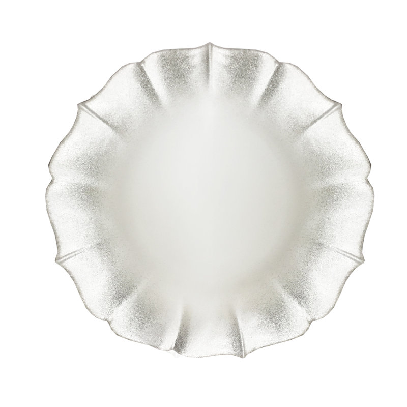 Bordure pailletée argentée Contessa, Argent