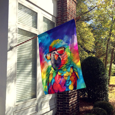Drapeau de maison de perroquet hippie