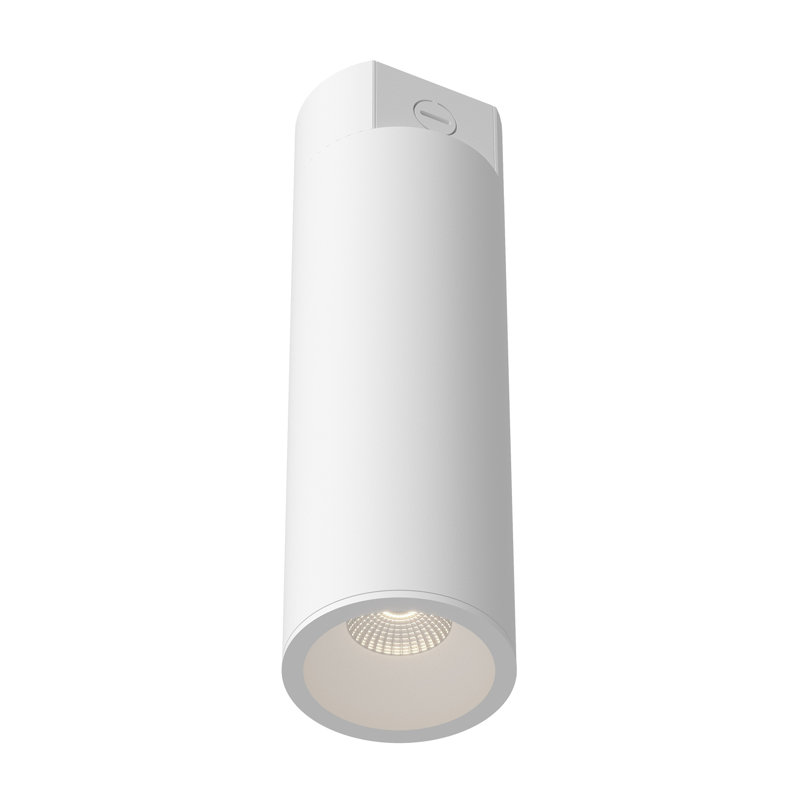 Plafonnier béton à DEL 36 po 15 po (4 po de diamètre) Lorna, Blanc, H 15 po x l 4,38 po x P 4,38 po, 24 W