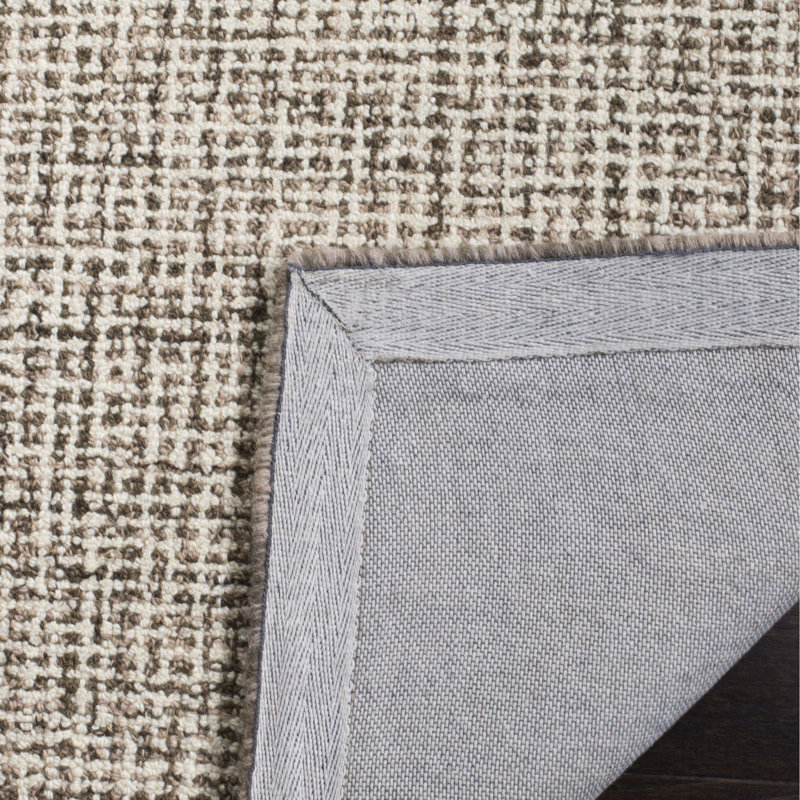 Furr Hand Tufted Wool Rug, Rectangle 4' x 6'