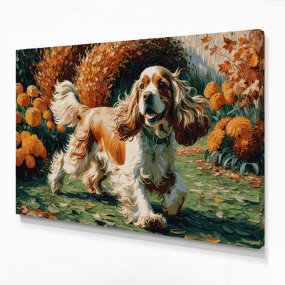 Dogs Cocker Spaniel Brown Canvas Wall Art