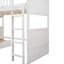 Lit mezzanine simple avec deux tiroirs en blanc - Maximisez l'espace et le choix pratique de chambre à coucher-1111171472