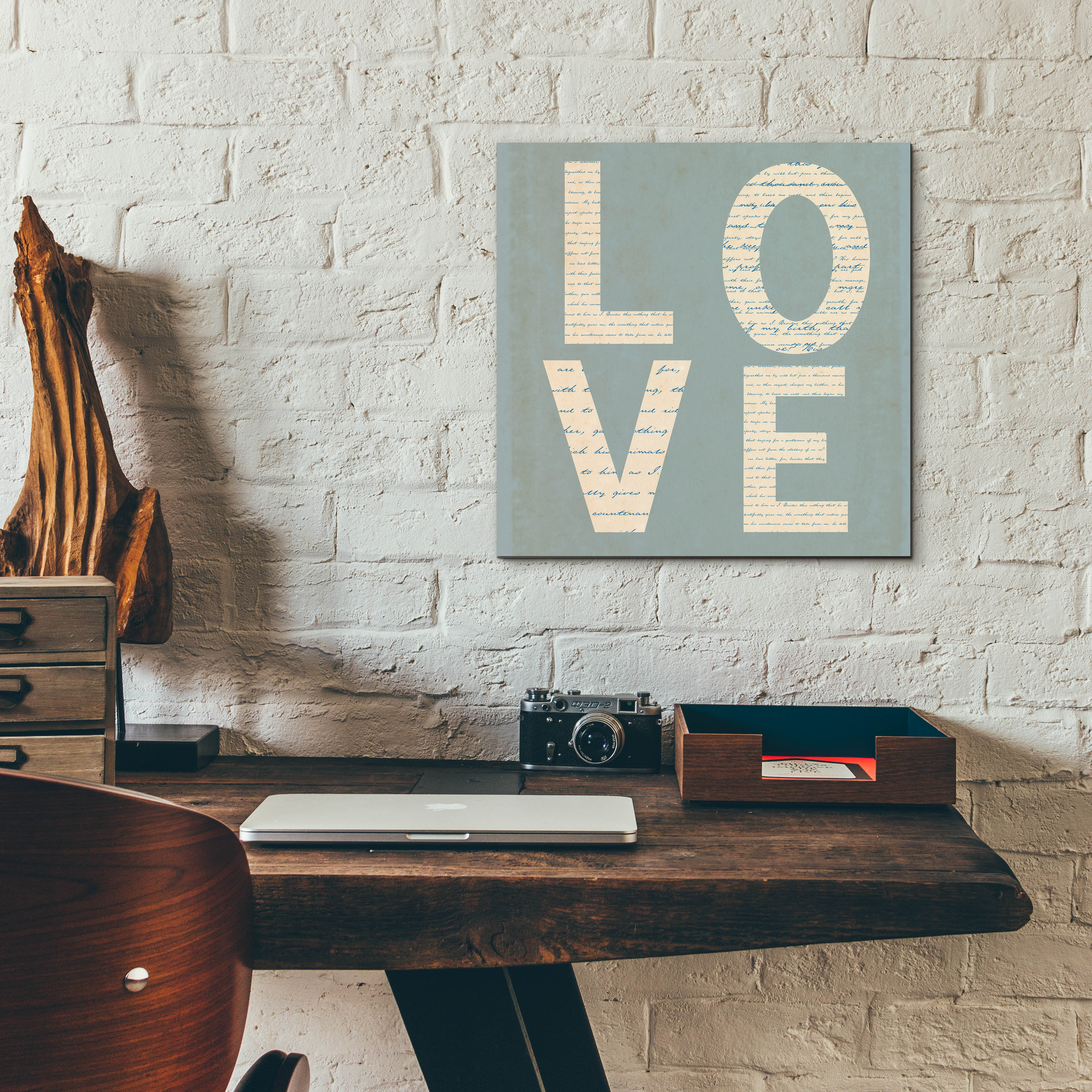 Wallie Script Trule 'Love Script' by Tom Quartermaine, Acrylic Glass Wall Art ...