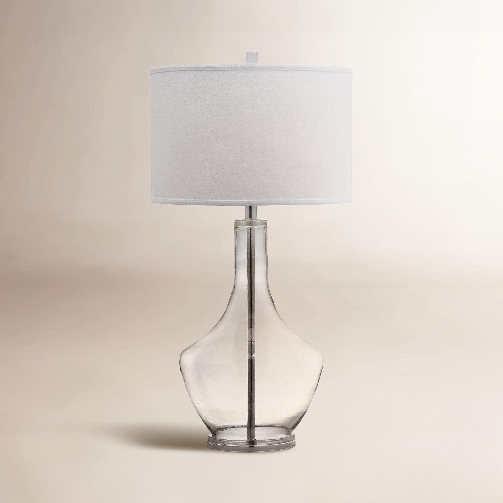 Barrington Glass Table Lamp, Clear