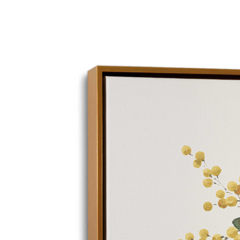 Impression sur toile Summe, Impression encadrée sans passe-partout, H 13,5 po x l 13,5 po, Doré